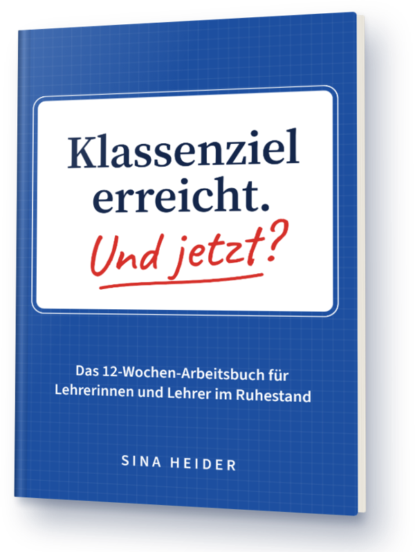 Cover des Arbeitsbuchs „Klassenziel erreicht. Und jetzt?“ von Sina Heider